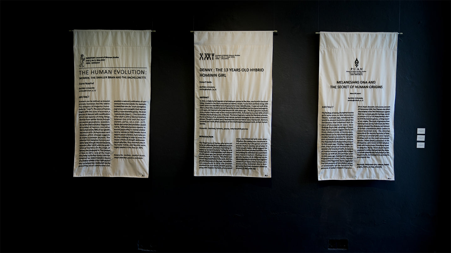 Artwork Salima Hakim at Penumbra Exhibition at BIASA Art, Ubud