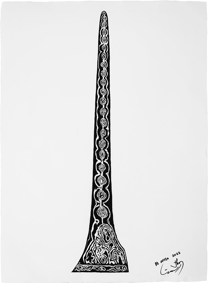 Artwork of Ika Arista at Pepunden Exhibition at BIASA Art, Ubud