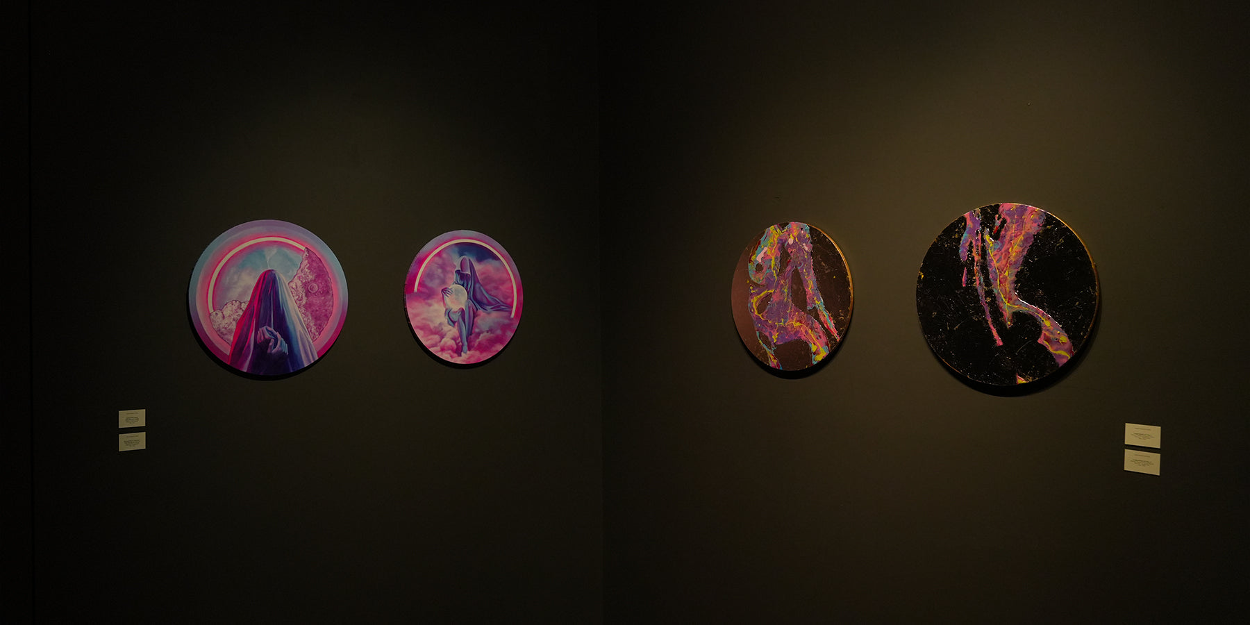 Artwork Prajna Dewantara Wirata at Penyintas Exhibition at BIASA Art, Ubud