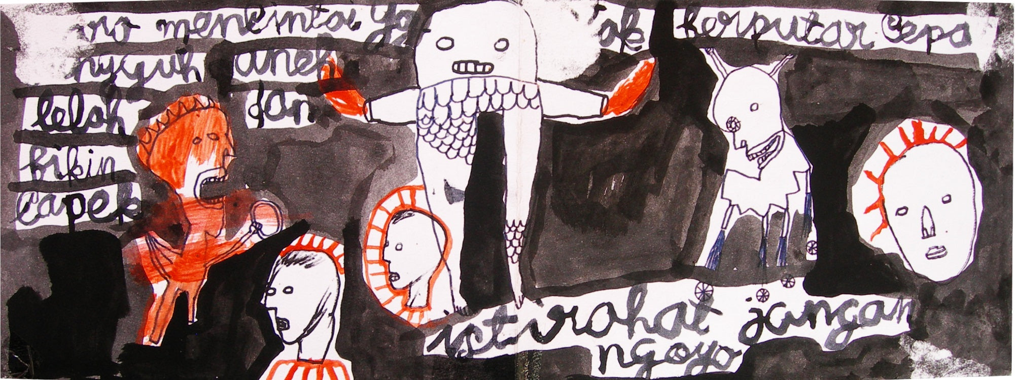 Artwork Bob Sick Yudhita at Drawing & Illustration Part I at BIASA Art Bali