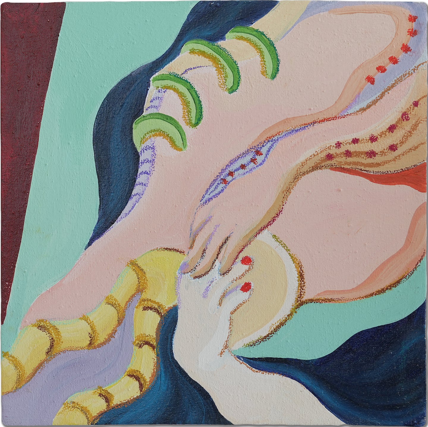 Artwork of Mutia Bunga at Penumbra Exhibition at BIASA Art, Ubud