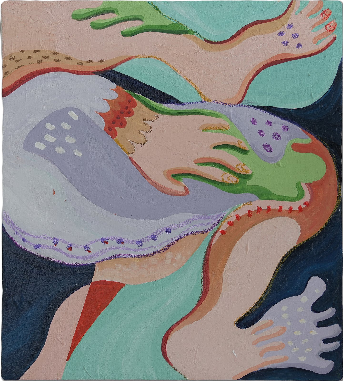 Artwork of Mutia Bunga at Penumbra Exhibition at BIASA Art, Ubud