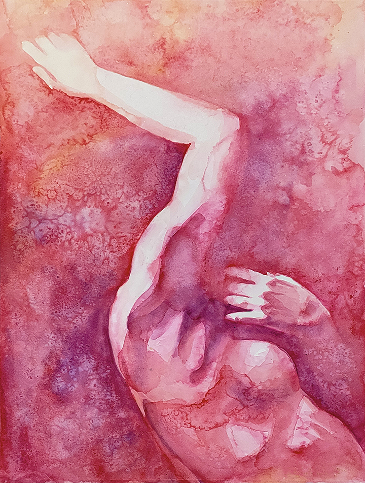 Artwork Prajna Dewantara Wirata at Penyintas Exhibition at BIASA Art, Ubud