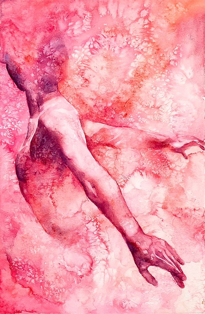 Artwork Prajna Dewantara Wirata at Penyintas Exhibition at BIASA Art, Ubud