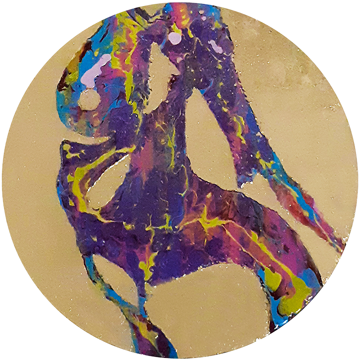 Artwork Prajna Dewantara Wirata at Penyintas Exhibition at BIASA Art, Ubud