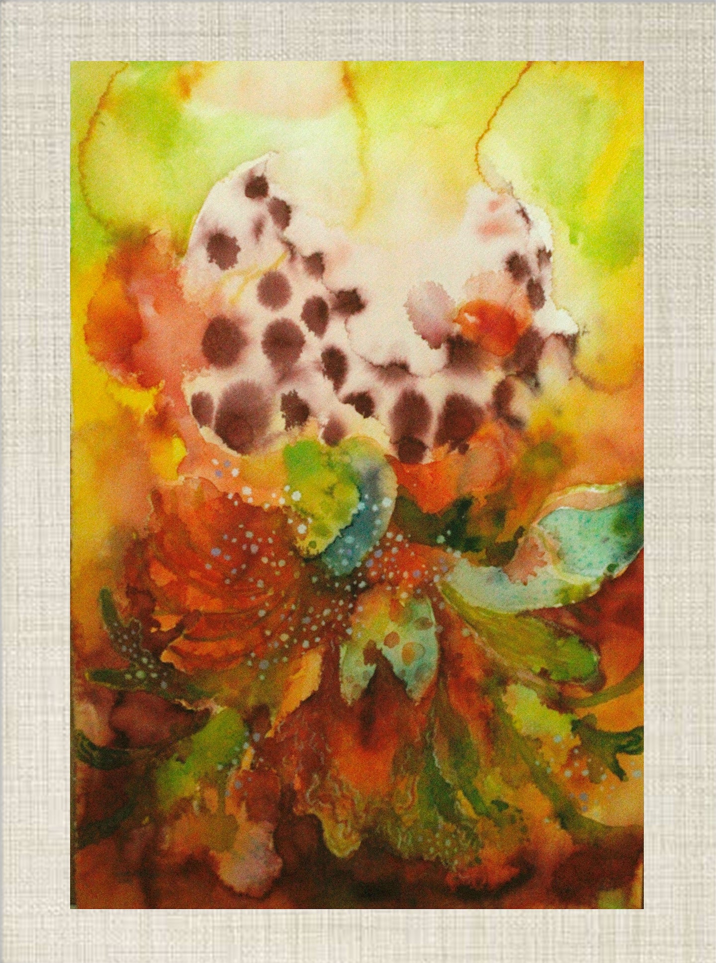 Artwork of Mutia Bunga at Penumbra Exhibition at BIASA Art, Ubud