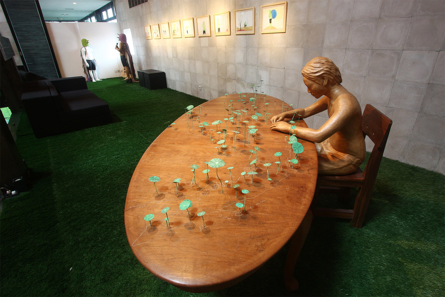 Artwork at Garden of Delight - Arya Pandjalu Solo Exhibition at Biasa Artspace Bali
