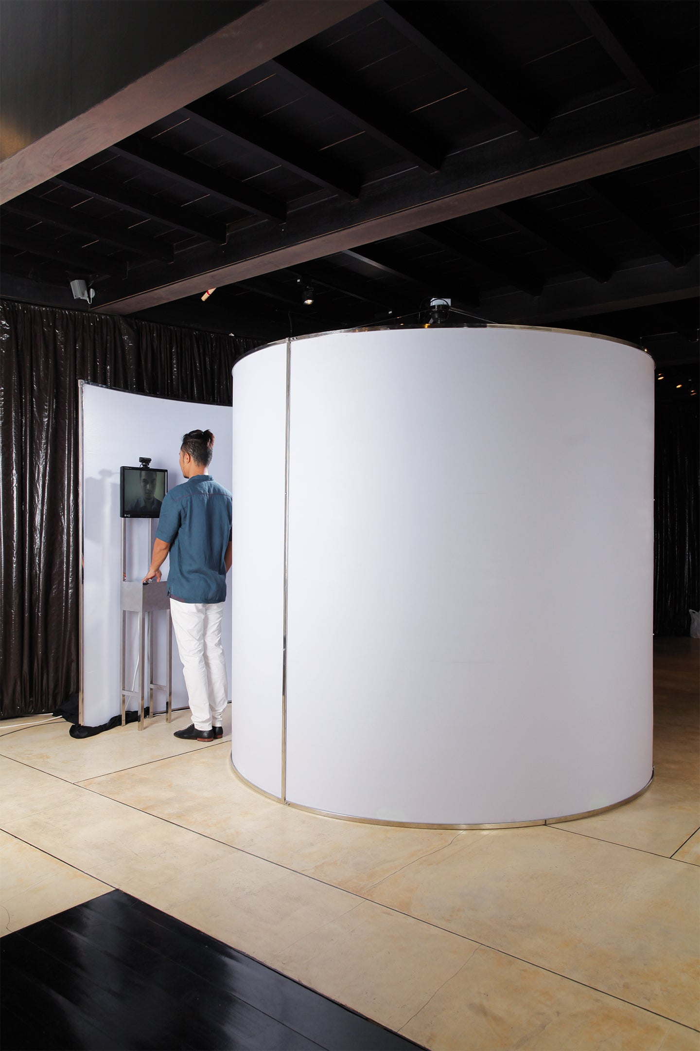 Artwork at Art + Fashion : Observatories of the Self - Solo Exhibition at Biasa Artspace courtesy of Sara Nuytemans