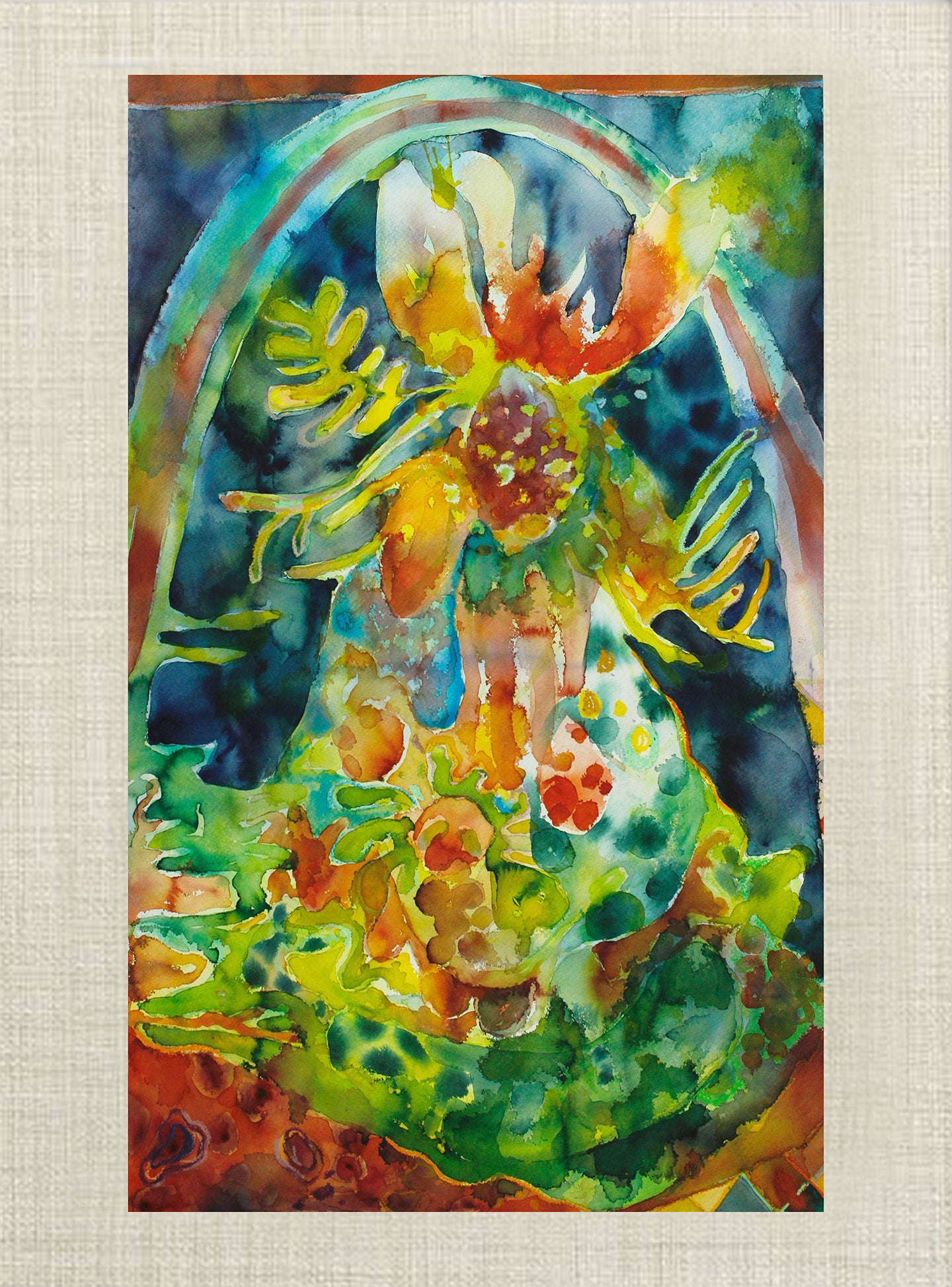 Artwork of Mutia Bunga at Penumbra Exhibition at BIASA Art, Ubud