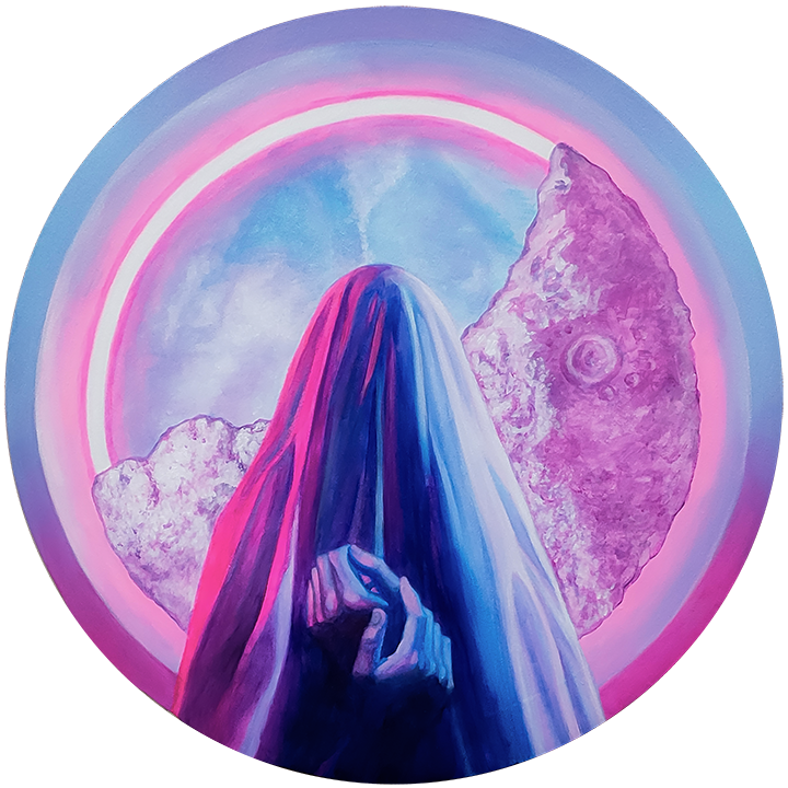 Artwork Prajna Dewantara Wirata at Penyintas Exhibition at BIASA Art, Ubud