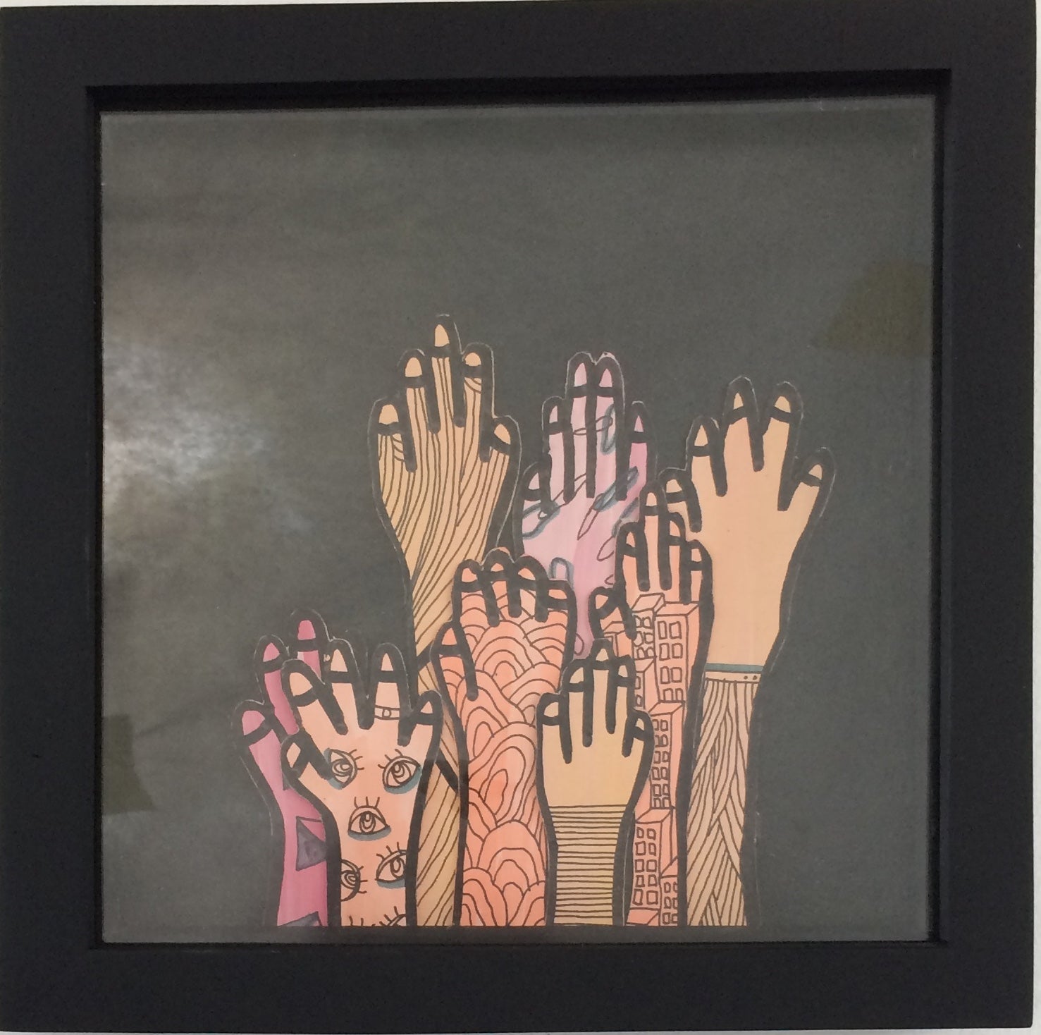 Mazaya Nazar artwork at Little things - Collective Exhibition at Biasa Art Bali