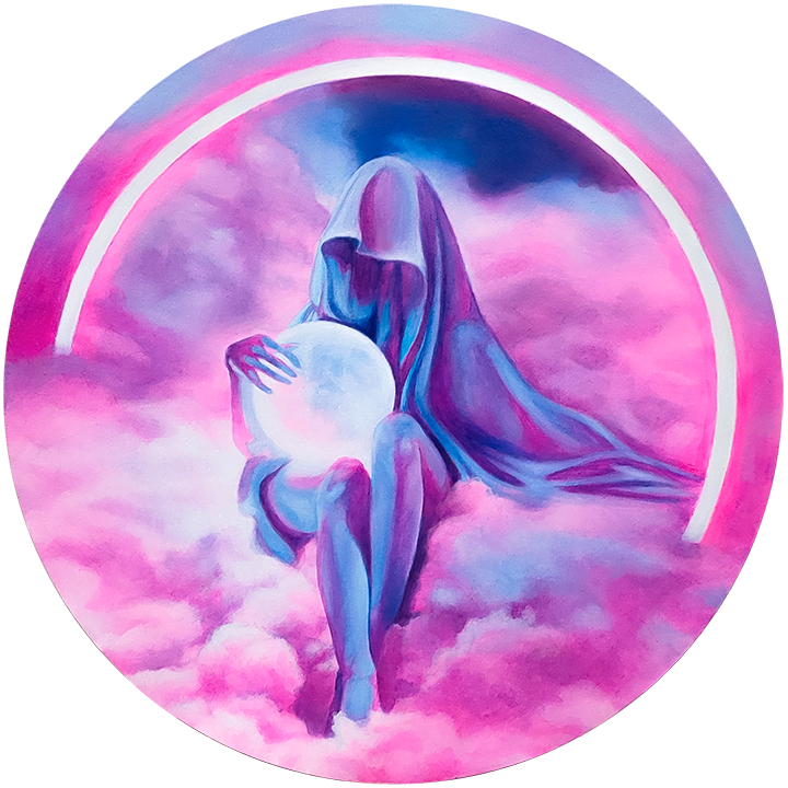 Artwork Prajna Dewantara Wirata at Penyintas Exhibition at BIASA Art, Ubud