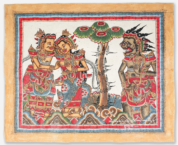 Artwork of Mangku Muriati at Pepunden Exhibition at BIASA Art, Ubud