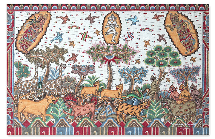 Artwork of Mangku Muriati at Pepunden Exhibition at BIASA Art, Ubud