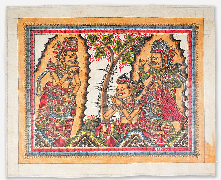 Artwork of Mangku Muriati at Pepunden Exhibition at BIASA Art, Ubud