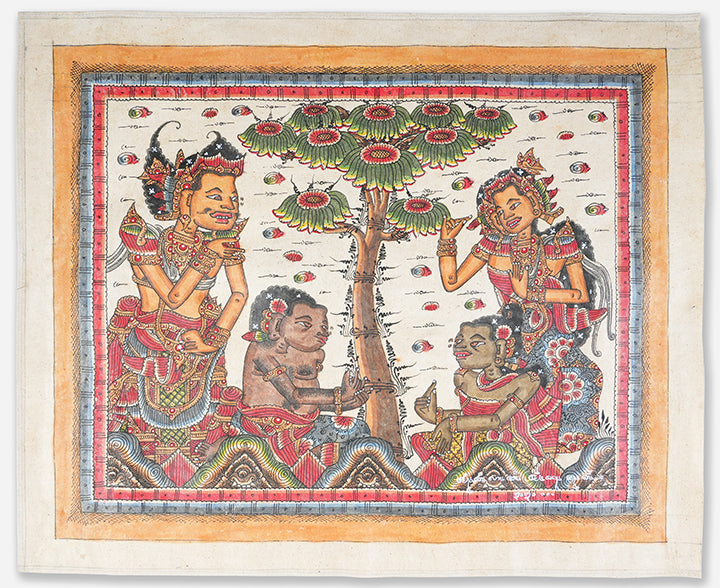 Artwork of Mangku Muriati at Pepunden Exhibition at BIASA Art, Ubud