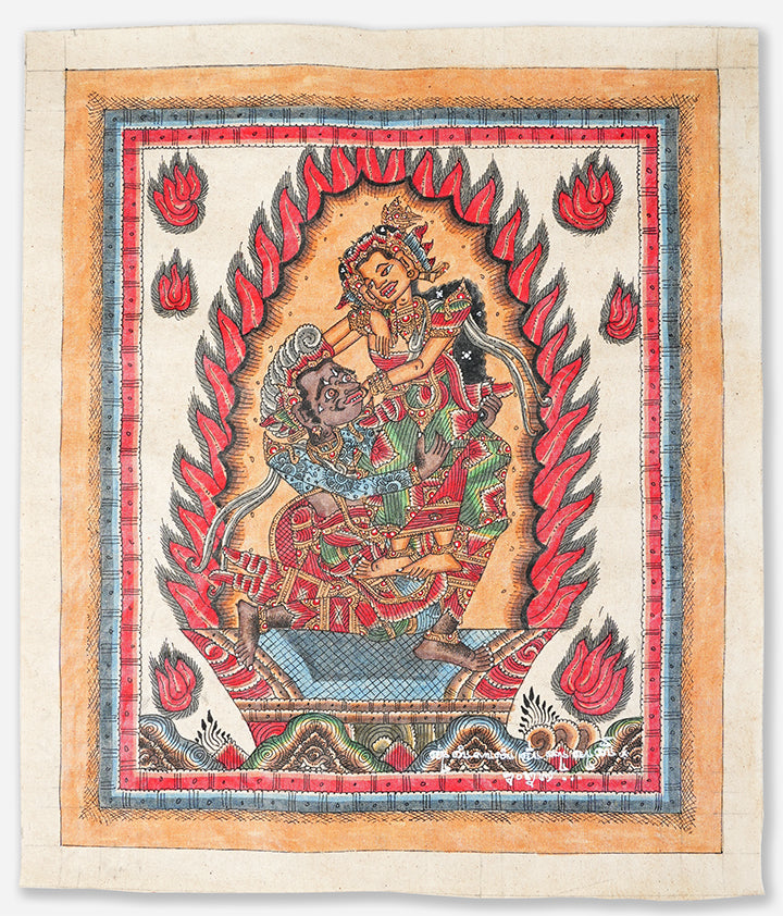 Artwork of Mangku Muriati at Pepunden Exhibition at BIASA Art, Ubud