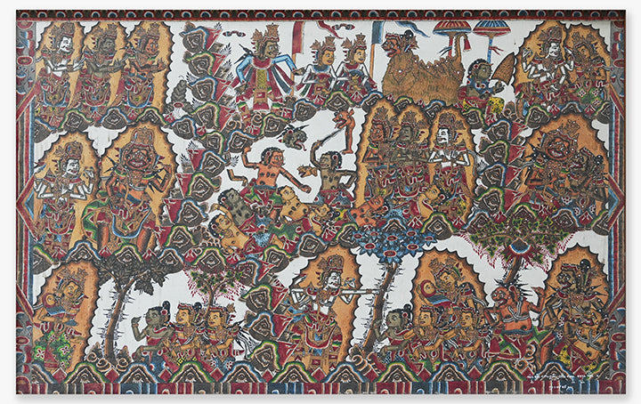 Artwork of Mangku Muriati at Pepunden Exhibition at BIASA Art, Ubud