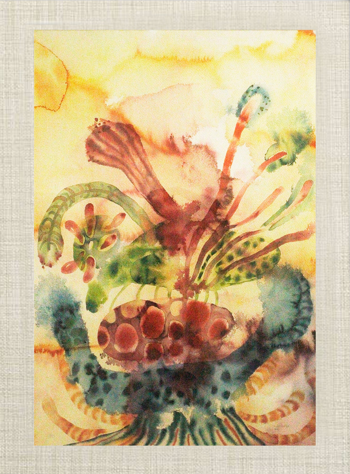 Artwork of Mutia Bunga at Penumbra Exhibition at BIASA Art, Ubud