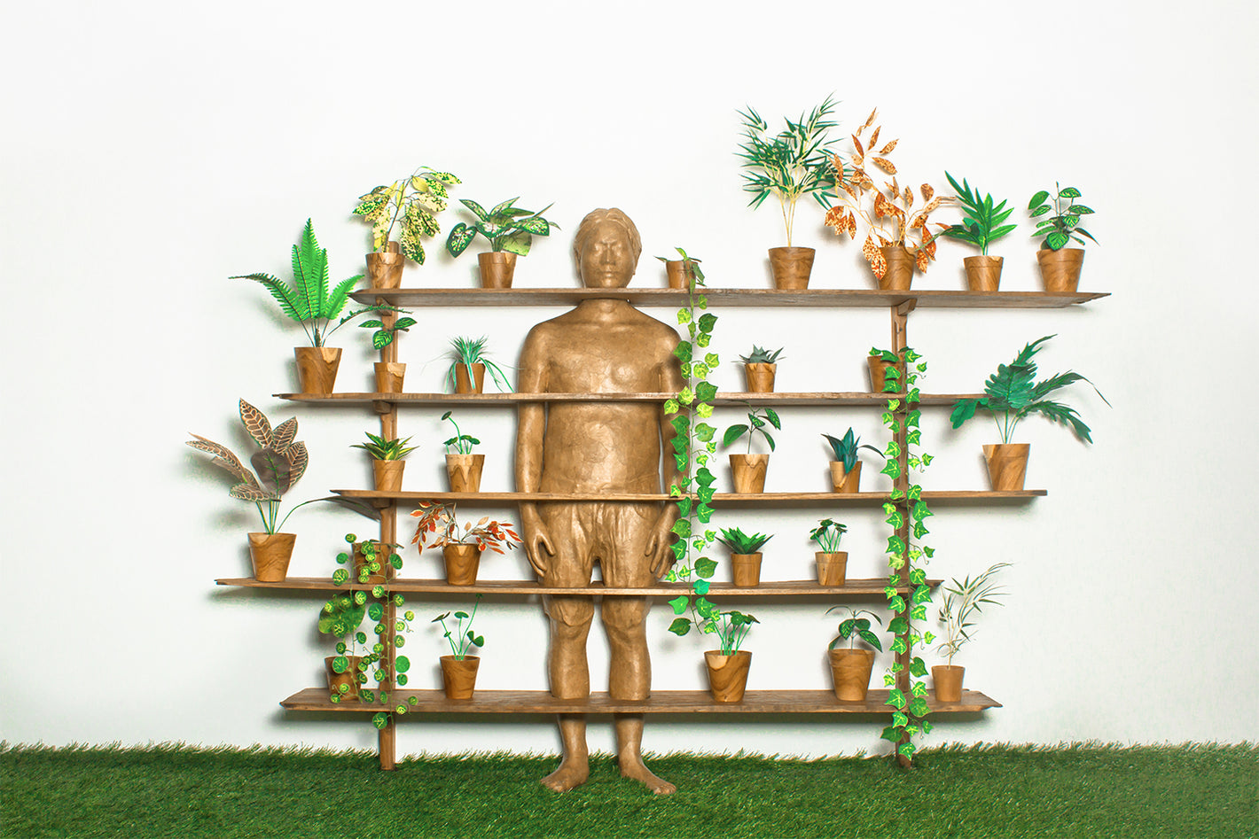 Artwork at Garden of Delight - Arya Pandjalu Solo Exhibition at Biasa Artspace Jakarta